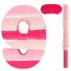 Birchio Pinks Number 9 Pinatas Bundle with a Blindfold and Bat(16.1 x 11 x 4 Inches), Perfect for Boys and Girls Birthday Party Supplies, Pink Theme Birthday Decoration (Pink Number 9) view 1