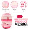 Birchio Pinks Number 9 Pinatas Bundle with a Blindfold and Bat(16.1 x 11 x 4 Inches), Perfect for Boys and Girls Birthday Party Supplies, Pink Theme Birthday Decoration (Pink Number 9) view 3