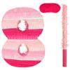 Birchio Pinks Number 8 Pinatas Bundle with a Blindfold and Bat(16.1 x 11 x 4 Inches), Perfect for Boys and Girls Birthday Party Supplies, Pink Theme Birthday Decoration (Pink Number 8) view 1
