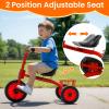 Kids Tricycle for Ages 3-8, Adjustable Seat Kids Trike, Preschool Daycare Toddler Tricycle Bike with Rubber Wheels and Storage Basket, Gifts and Toys for Boys and Girls view 4
