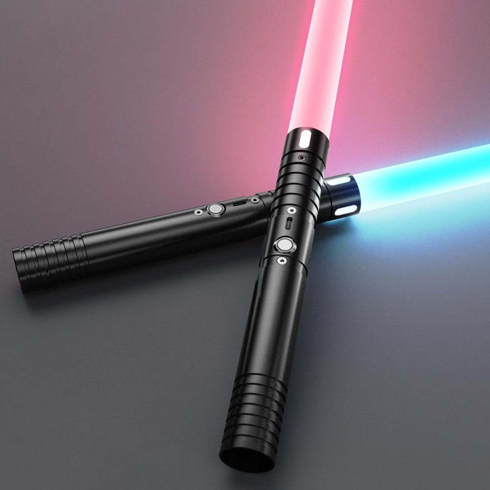 2 in 1 Dueling Lightsaber, Heavy Light Sabers with RGB 20 Colors, USB Rechargeable with FX Sound and Motion Sensors, Light Saber Sword Toy for Adults Christmas Halloween Cosplay91cm/36inch)