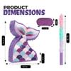 Birchio Mermaid Tail Pinatas Bundle with a Blindfold and a Bat (16.5 x 12 x 4 Inches), Perfect for kid's Birthday Parties, Mermaid Theme Parties for Girls, Decorations view 2