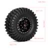 115mm 1.9 inch RC Track Rubber Tire and Aluminum Beadlock Wheel Rock Set 12mm Hex for Most RC 1/10 Track Vehicle Tube Rack Car Such as TRX-4 D90 D110 TF2 Tamiya CC01 Axial 90047 SCX10III R241 (R241C) view 2