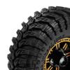 115mm 1.9 inch RC Track Rubber Tire and Aluminum Beadlock Wheel Rock Set 12mm Hex for Most RC 1/10 Track Vehicle Tube Rack Car Such as TRX-4 D90 D110 TF2 Tamiya CC01 Axial 90047 SCX10III R241 (R241A) view 3