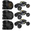 115mm 1.9 inch RC Track Rubber Tire and Aluminum Beadlock Wheel Rock Set 12mm Hex for Most RC 1/10 Track Vehicle Tube Rack Car Such as TRX-4 D90 D110 TF2 Tamiya CC01 Axial 90047 SCX10III R241 (R241A) view 4