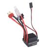 60A Brushed ESC Speed Controller, Plastic Material, Fast Heat Dissipation, for RC Car Boat with 390/540/550 Brushed Motor, T Plug Male, 5V/2A BEC Output view 2
