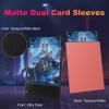 200 Pack Card Sleeves, Matte Dual Trading Card Sleeves with Opaque Back & Smooth Shuffle, Tear Resistant Card Protectors for MTG, TCG and Game Cards (Peach Pink) view 2