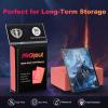 200 Pack Card Sleeves, Matte Dual Trading Card Sleeves with Opaque Back & Smooth Shuffle, Tear Resistant Card Protectors for MTG, TCG and Game Cards (Peach Pink) view 4