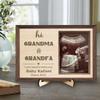 Acntrhm Personalized Ultrasound Photo Frame Plaque with Stand,Pregnancy Announcement Sign Gender Reveal Decorative Plaque for Expectant Parents (style-11) view 3