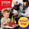 WMXDU Mini Magnetic Tiles with Iron Case, Magnetic Building Toys Kid's Travel Essential Portable Creativity On-The-Go Magnet Blocks STEM Travel Toys for Toddler Boys Girls Ages 3+, 26-Piece view 2