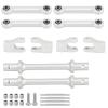 Compatible with Losi for Mini for LMT for Monster Truck 1/18 RC Car Upgrade Parts Aluminum Alloy Front and Rear Anti-Tilt Rod Bar Set RC Tie Link Rods(Silver) view 1