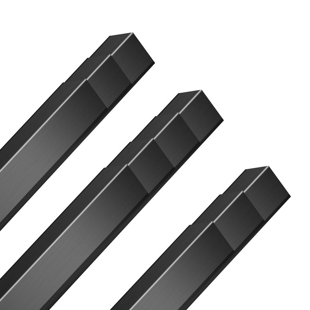 10PCS Black Aluminium Wall Corner Protector Guard 2x2x48 Corner Trim Molding L Metal Edge Protectors for Walls Corner Guards