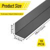 10PCS Black Aluminium Wall Corner Protector Guard 2x2x48 Corner Trim Molding L Metal Edge Protectors for Walls Corner Guards view 3