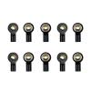 Compatible with Axial for SCX10 D90 D110 for Tamiya CC01 1/10 RC Car Crawler 10Pcs Metal M3 Link Tie Rod End Ball Joint RC Tie Link Rods(Black) view 1