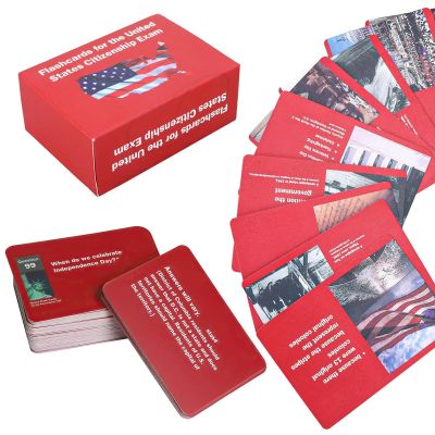2026 New Us Citizenship Test Flash Cards 2025, Tarjetas para La Ciudadania De Las 100 Preguntas, Tarjetas De Ciudadania 2025 ingls y espaol, Naturalization Study Guide with 100 Questions & Answers