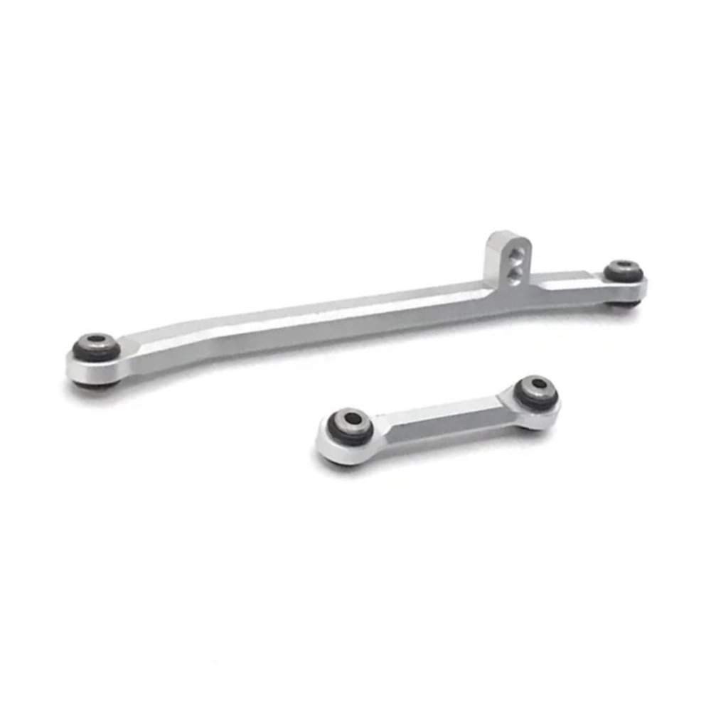 Compatible with Axial for SCX24 90081 4WD for Mini RC for Climbing Car Crawler Car Truck for Buggy Accessories Upgrade Parts Steering Rod RC Tie Link Rods(Silver)