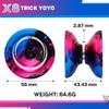 X8 Responsive Yoyo Professional, Dual Purpose Yoyo for Kids Beginner, Unresponsive Yo yo with Removal Bearing Tool, 10 Yo-Yo Strings, Case view 3