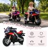 HEIMILI Aprilia RSV4 Licensed Kids Motorcycle, 12V Toddler Electric Ride on Motorbike for 3 Years Old, 40" Small Toy Bike with Training Wheels, Bluetooth, Speed 3mph(Blue, 12V(40 * 23 * 17)) view 3