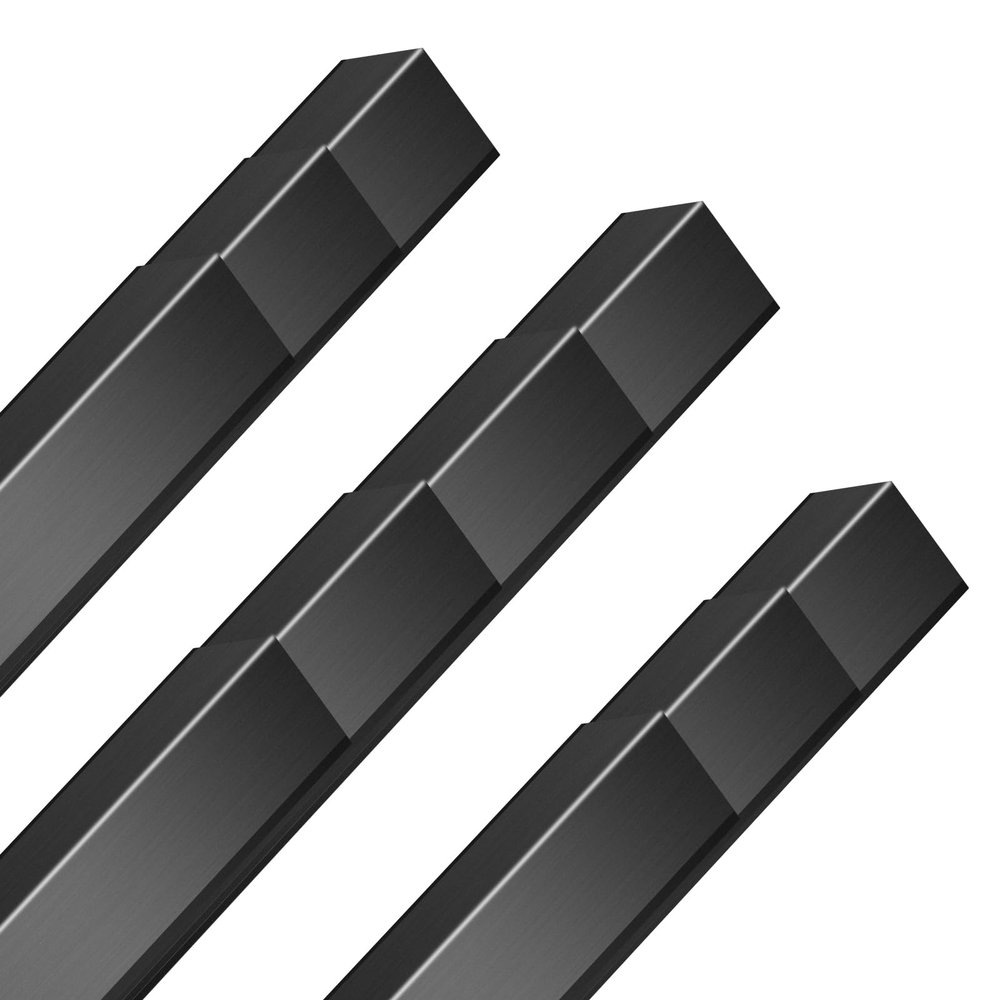 10PCS Black Aluminium Wall Corner Protector Guard 1.6x1.6x48 Corner Trim Molding L Metal Edge Protectors for Walls Corner Guards