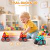 Toys for 1 Year Old Boy, Monster Truck Toys Construction Cars for Toddler 1-3 Crane Truck Dump Excavator Pull Back Car Toddler Toys for Baby 12-18 Months 1 Year Old Boy Gifts for Birthday Xmas view 3