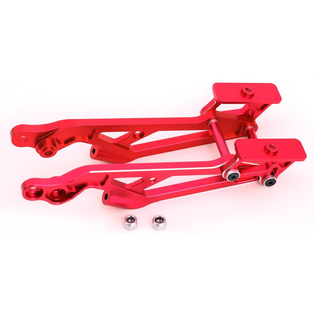 BENMAZ Aluminum Alloy Rear Wing Mount Upgrades Part for Arrma 1/8 Kraton Notorious Outcast Talion Typhon 6S BLX,Replace #AR320347 (Red)