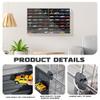 1/64 Scale Model Cars Display Case Wall-Mounted Diecast Toy Car Display Case Storage, Cabinet Lockable for 64 Mini Toys CarBlack, 27.5 X 15.7 X 1.8 inches view 4