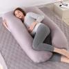 ngddf2haa Pregnancy Plow Crystal Velvet U -Shaped Maternity Pillow for Pregnant Women with Removable and Washable Cover view 4