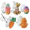 Easter Magnet Painting Kit  DIY Craft for Kids and Adults, 5 Resin Figures with 7 Magnets, Customizable Holiday Craft Kit for All Ages view 1