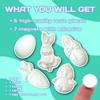 Easter Magnet Painting Kit  DIY Craft for Kids and Adults, 5 Resin Figures with 7 Magnets, Customizable Holiday Craft Kit for All Ages view 4