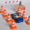 Zhhuoc 14Pcs Orange Mini Traffic Cones Plastic Sign Road Cone Roadblock Cone Sign Model Photo Prop Educational, Small Orange Cones Construction Cones, Safety Barriers, Mini Traffic Cones view 4