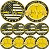 ASmileIndeep 10 PCS 911 Dispatchers Challenge Coins - Public Safety Dispatcher Token Emergency Responders Coin EMS Police Medical Dispatcher Hero Tribute Coin Commemorative Gift view 1