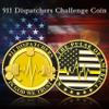 ASmileIndeep 10 PCS 911 Dispatchers Challenge Coins - Public Safety Dispatcher Token Emergency Responders Coin EMS Police Medical Dispatcher Hero Tribute Coin Commemorative Gift view 2