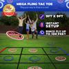 Swooc Games - Fling Tac Toe (9ft x 9ft) Giant Tic Tac Toe Game Outdoor | Weatherproof Giant Outdoor Games for Adults and Family | Large Backyard Games for Kids | Jumbo Outside Yard & Lawn Game view 2