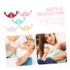 5Pcs Silicone Feeding Bottle Handles for Babies 160ML-330ML Non-Slip Anti-Drop Portable Nursing Accessories view 4