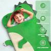 Kids Sleeping Bag Soft Plush Toddler Nap Mat with Pillow for Boys Girls Large 67 * 27.5 Inch Sleeping Mat for Daycare Preschool Kindergarten view 4
