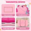 Kids Sleeping Bag Soft Plush Toddler Nap Mat with Pillow for Boys Girls Large 67 * 27.5 Inch Sleeping Mat for Daycare Preschool Kindergarten view 3
