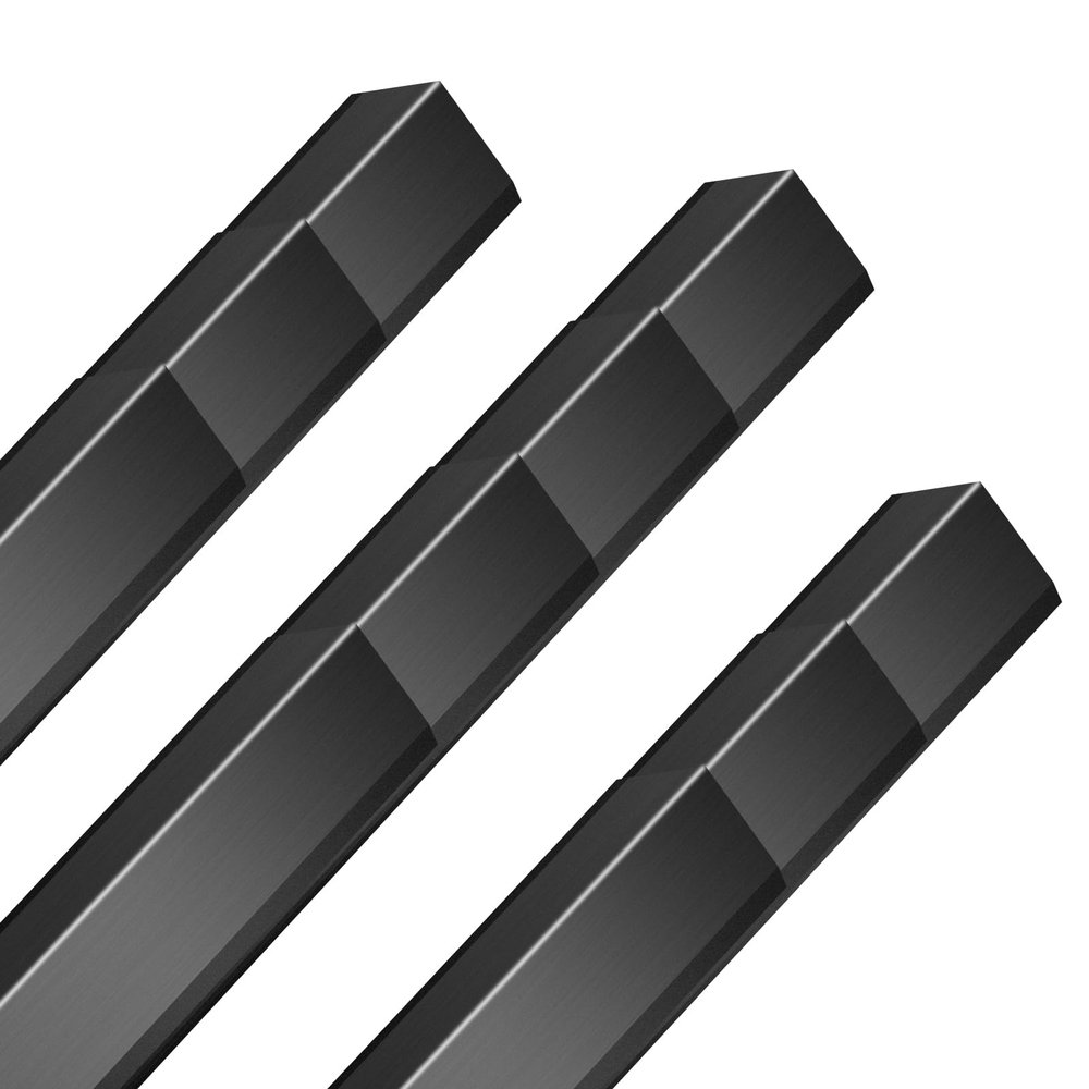 10PCS Black Aluminium Wall Corner Protector Guard 1.2x1.2x48 Corner Trim Molding L Metal Edge Protectors for Walls Corner Guards