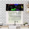 AAVEUP Game Valance Curtain for Kids Cartoon Modern Abstract Colour Pigment Creative Electronic Video Gamepad Window Treatment Valances Curtains for Boys Living Room Bedroom Nursery 54x18In view 2
