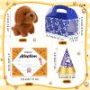 Gejoy 72 Pcs Adopt a Puppy Party Favors for Kids Puppy Themed Birthday Party Supplies Plush Dogs with Hats Adoption Certificates Boxes for Adopt a Pet Theme Boys Girls Birthday Parties(Novelty Dog) view 2