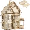 3D House Jigsaw Puzzle Model Kit - CUTEROOM Fantasy Villa Dollhouse DIY Building Set for Adults, Creative Home Decor Gift view 1