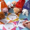 Gejoy 72 Pcs Adopt a Puppy Party Favors for Kids Puppy Themed Birthday Party Supplies Plush Dogs with Hats Adoption Certificates Boxes for Adopt a Pet Theme Boys Girls Birthday Parties(Stylish Dog) view 4
