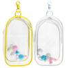 2-Pack Clear Figure Display Bag for 17cm Dolls  Doll Pouch with Keychain, Portable & Dustproof Carrying Case for Funs Collectibles view 1
