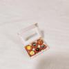 1 Pc Dollhouse Mini Simulation Boxed Egg Tarts/Doughnuts Food Model Kitchen Miniature Scene Decor (Egg tarts) view 1