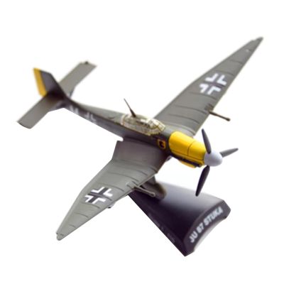 CHICHIYANG 1:110 Scale WWII Germany Junkers JU-87 Stuka Bomber Model Alloy Die-Cast Airplane Craft Ornament for Home Decoration