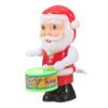 FELTECHELECTR 3pcs Drumming Santa Claus Wind up Toys Fun Christmas Playthings for Boys and Girls Creative and Safe Colors for Indoor Play view 1