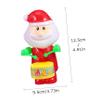 FELTECHELECTR 3pcs Drumming Santa Claus Wind up Toys Fun Christmas Playthings for Boys and Girls Creative and Safe Colors for Indoor Play view 2