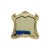1 Pc Dollhouse Mini Mirror Miniature Ornament (Gold) view 2