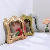 1 Pc Dollhouse Mini Mirror Miniature Ornament (Gold) view 3