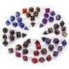 8 Colors 56 Pcs Galaxy DND Role Playing Dice, Glitter Sparkle Cosmic Polyhedral DND Dice for Table Game view 2