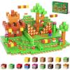Lnyofz Magnetic Blocks - 80Pcs Building Cubes Adventure Game Set, Building Blocks STEM Sensory Creative Toys Games for Kids Boys & Girls view 1